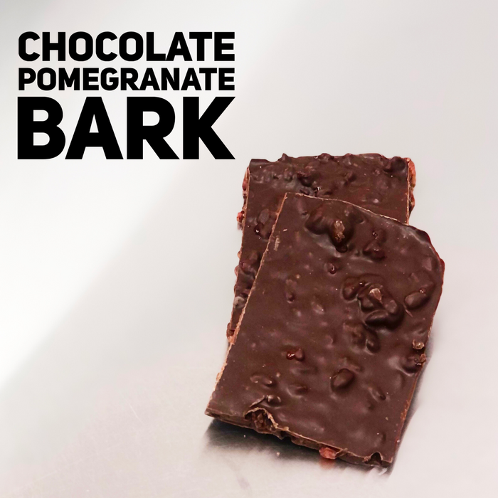Chocolate Pomegranate Bark - Parve